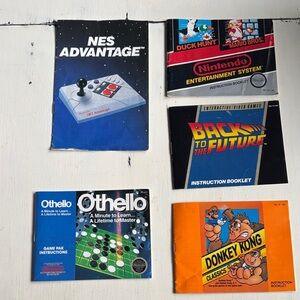 Nintendo NES Advantage Controller & Classic Games Instruction Booklets